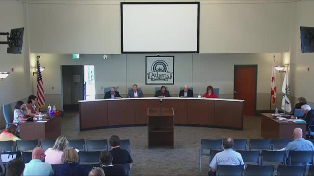 Athens Council Hosts Public Hearings on Alcohol Sales and Zoning Changes