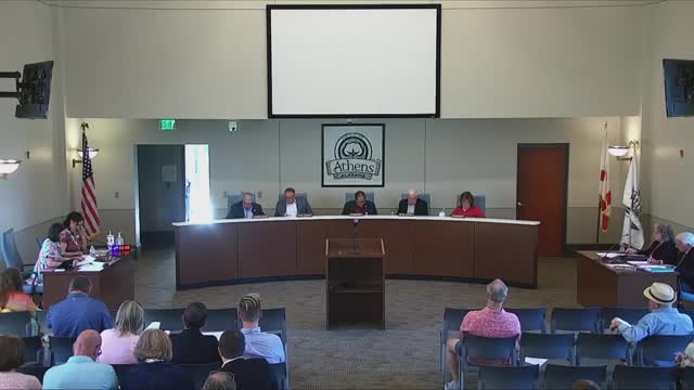 Athens City Council Approves Tax Exemptions and Highway Fiber Project Funding