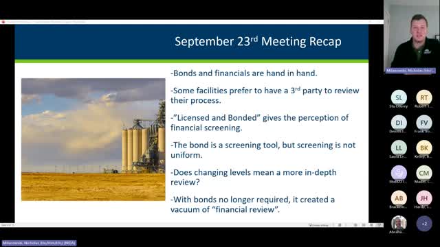 Insurance Experts Discuss Bonding Challenges for Minnesota Grain Elevators