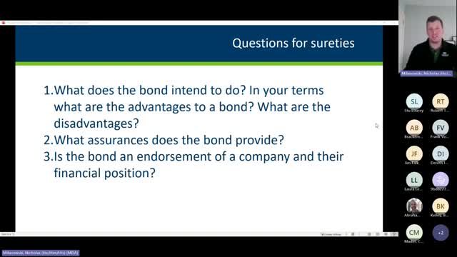 Finance Committee Questions Adequacy Of Bond Coverage For Claims