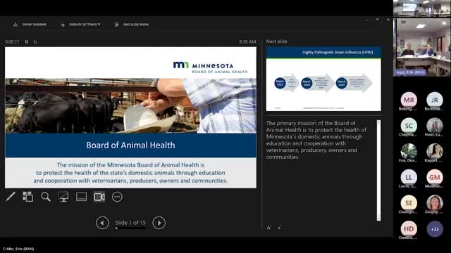 Minnesota Board of Animal Health Addresses Persistent Avian Influenza Challenges