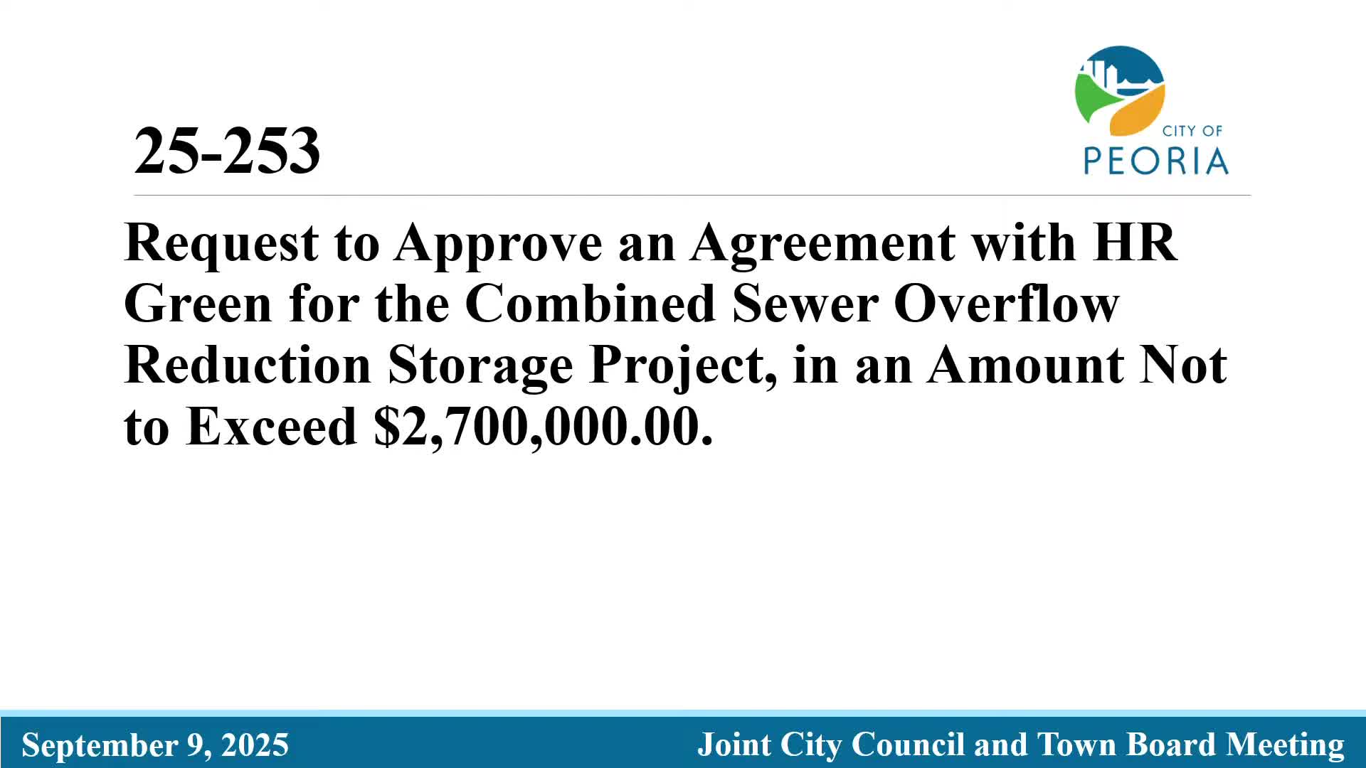 Peoria City Council Approves $60M Eaton Fayette Storage Project