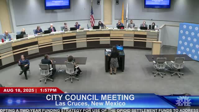 Las Cruces council approves $2.9 million first tranche of opioid settlement funds for treatment, prevention and naloxone