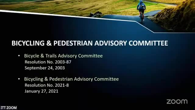 Bicycling and Pedestrian Advisory Committee updates structure and responsibilities
