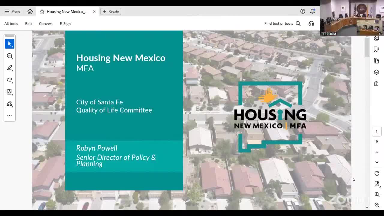 Housing New Mexico outlines pipeline, affordability gaps and programs for Santa Fe
