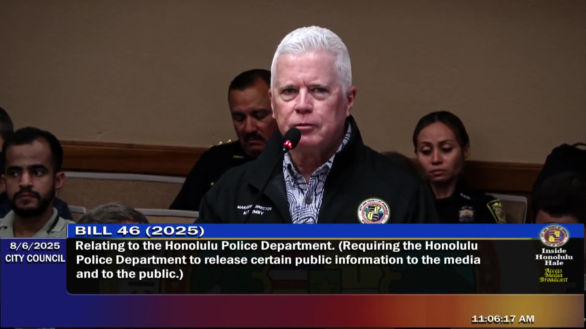 Council passes second reading of bill to give vetted media access to HPD radio information, amid legal and security concerns