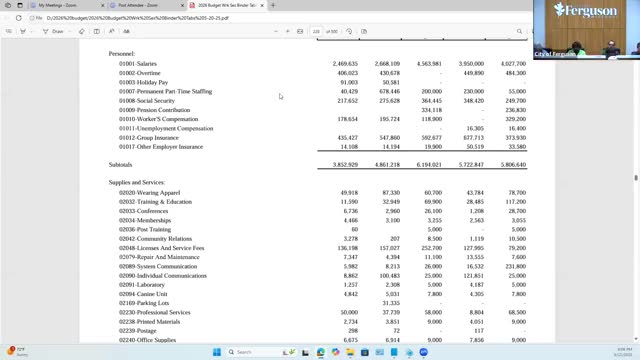 Police chief outlines training, CALEA push and dispatch shift in proposed budget