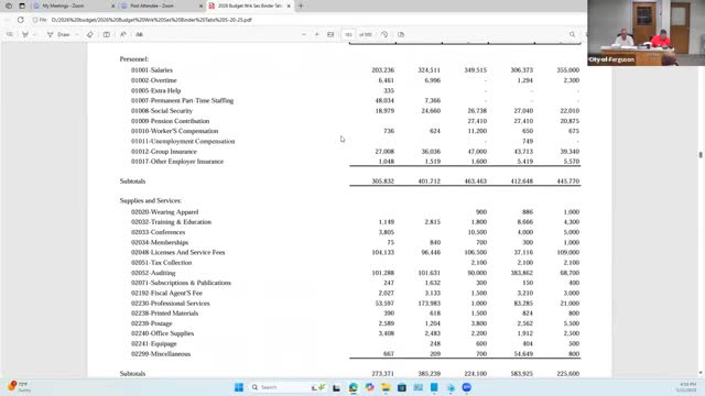 Council hears accounting overages and a stolen-check dispute tied to bank fees