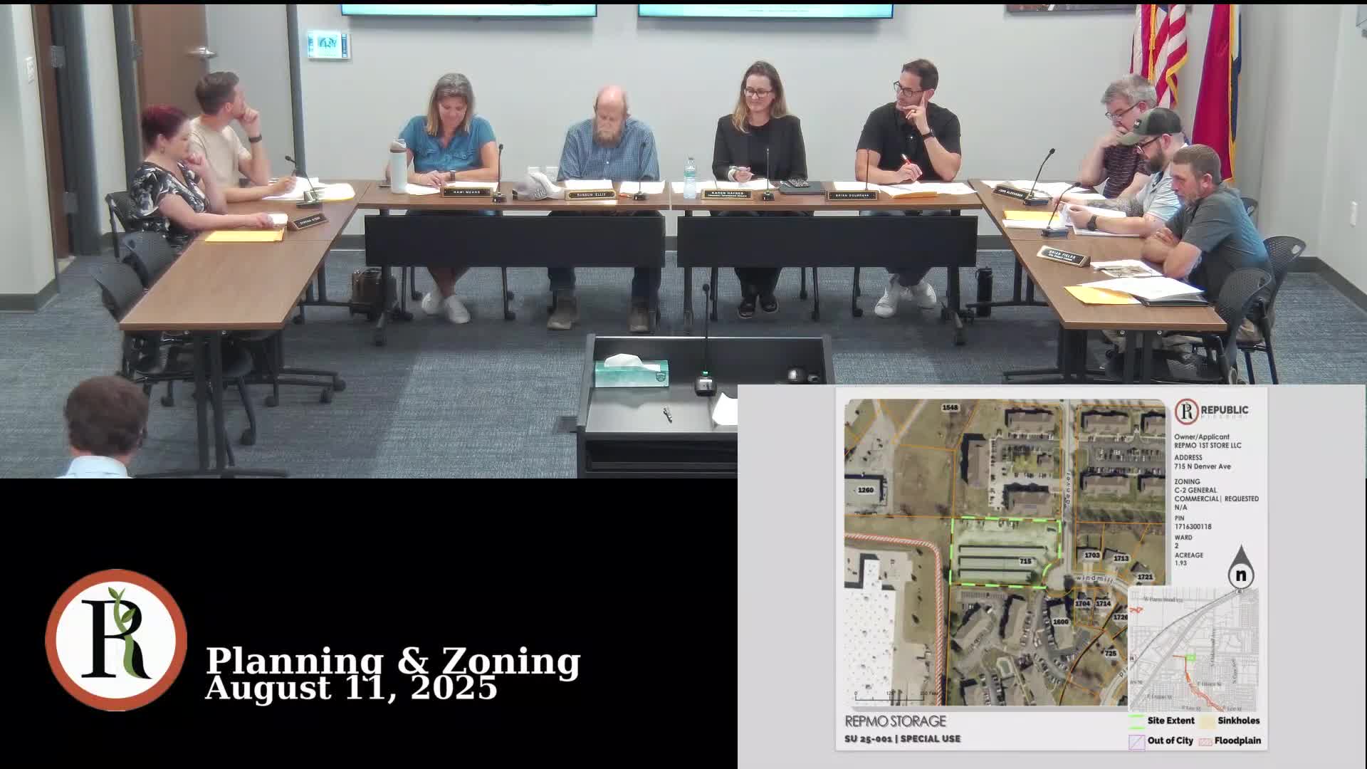 Planning and Zoning Commission recommends approval of special-use permit for self-storage at 715 North Denver Avenue