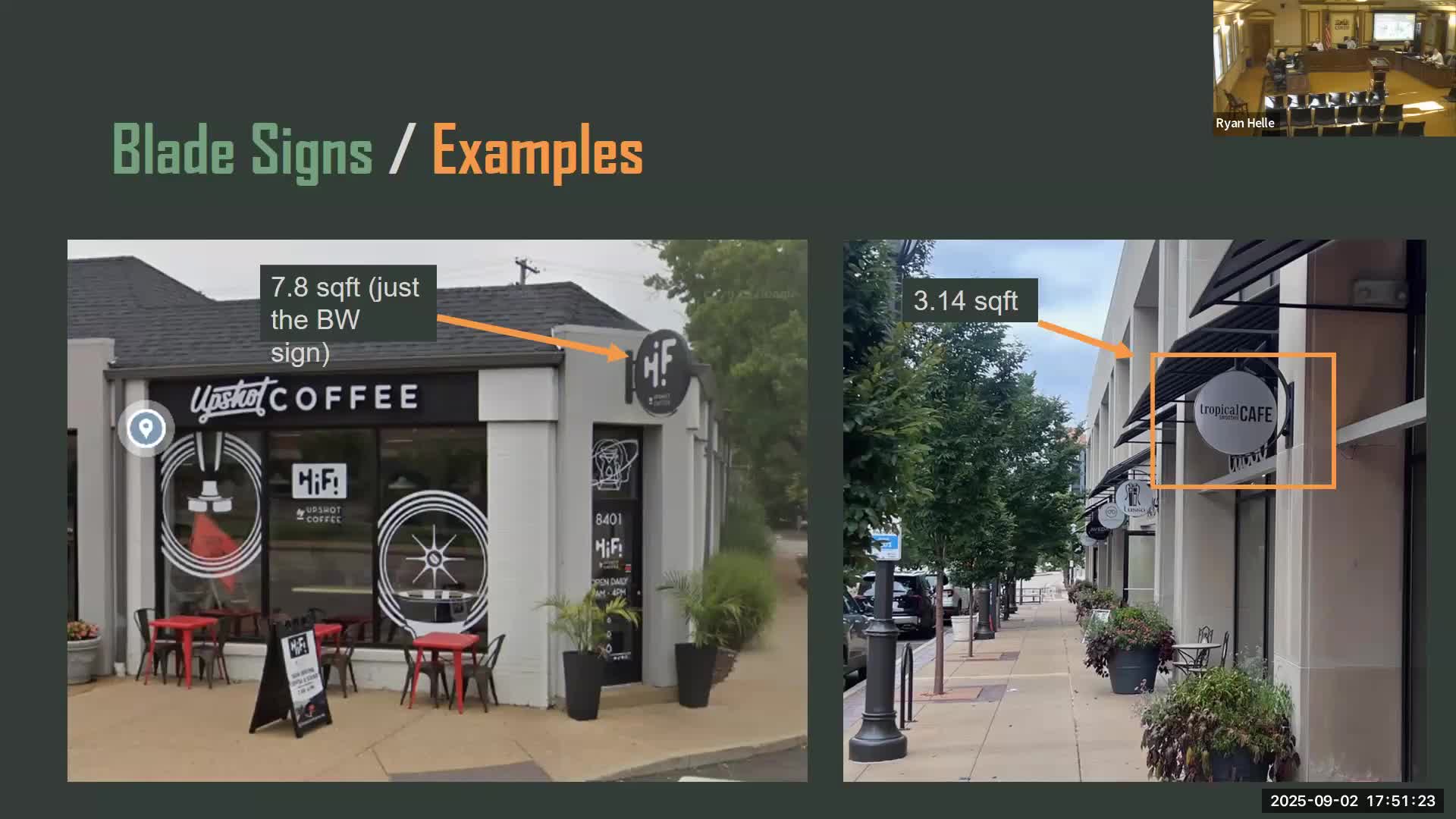Public Works Advocates For Safe Blade Sign Guidelines In Pedestrian Areas