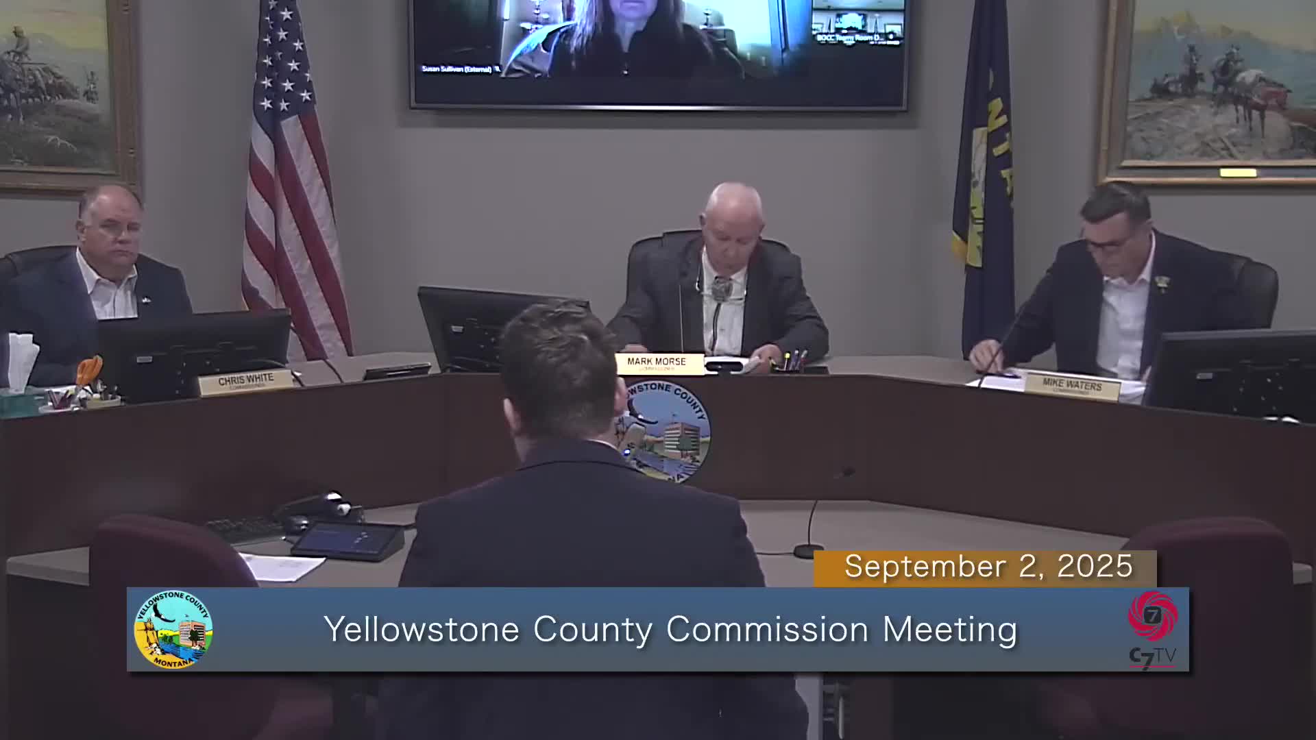 Commissioners approve reallocation of museum mill funds to cover county public-safety shortfall after heated public hearing