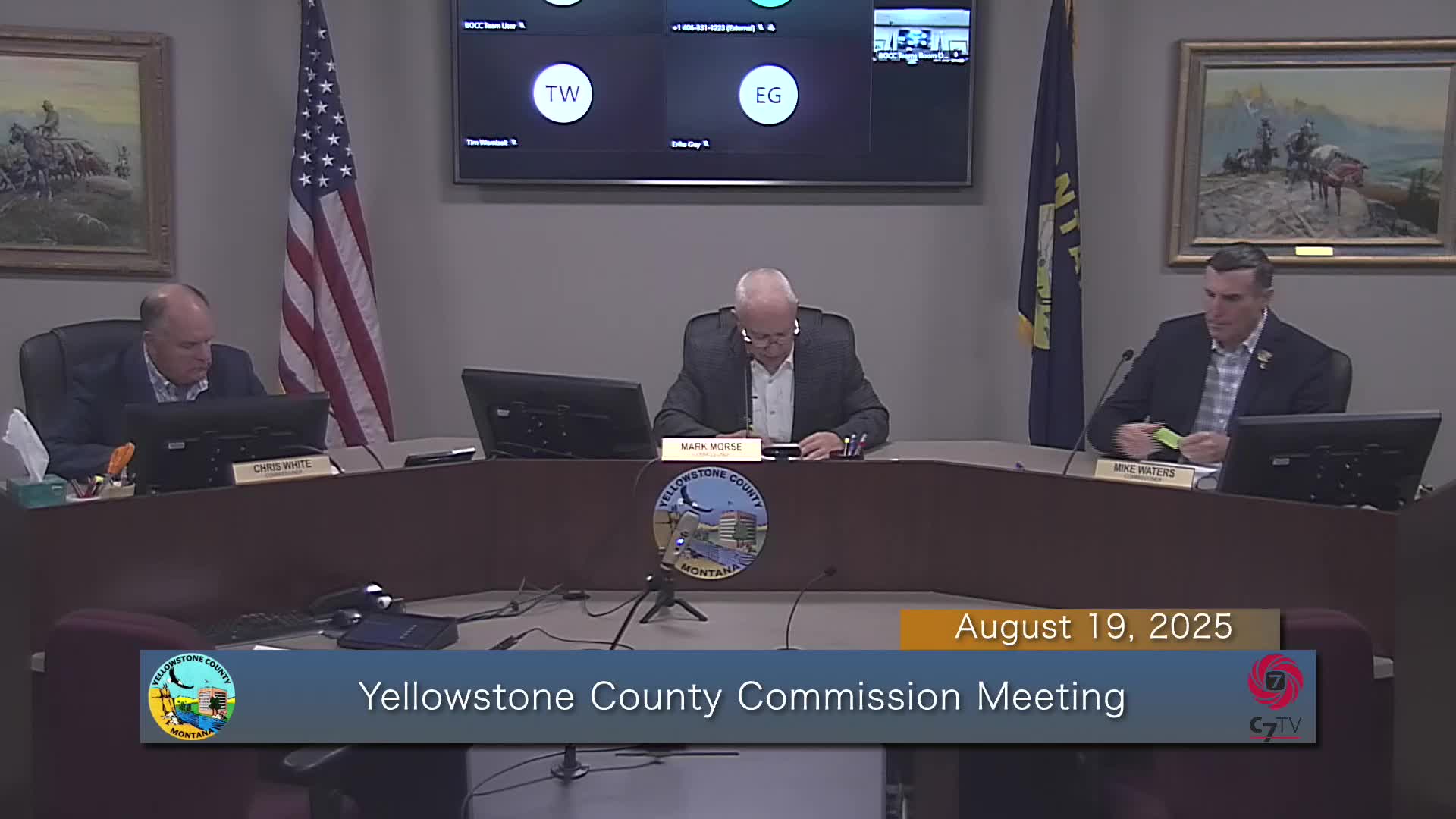 Sheriff Linder swears in three new Yellowstone County deputies