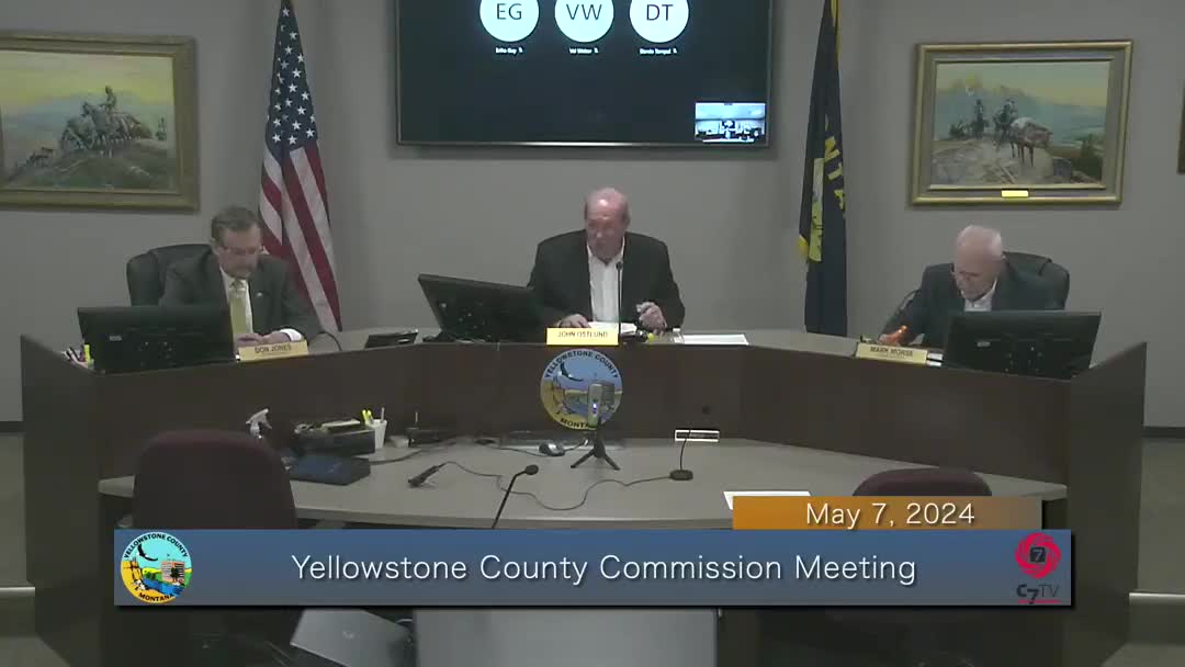 Yellowstone County Commissioners Set Public Hearing for Community Development Block Grant