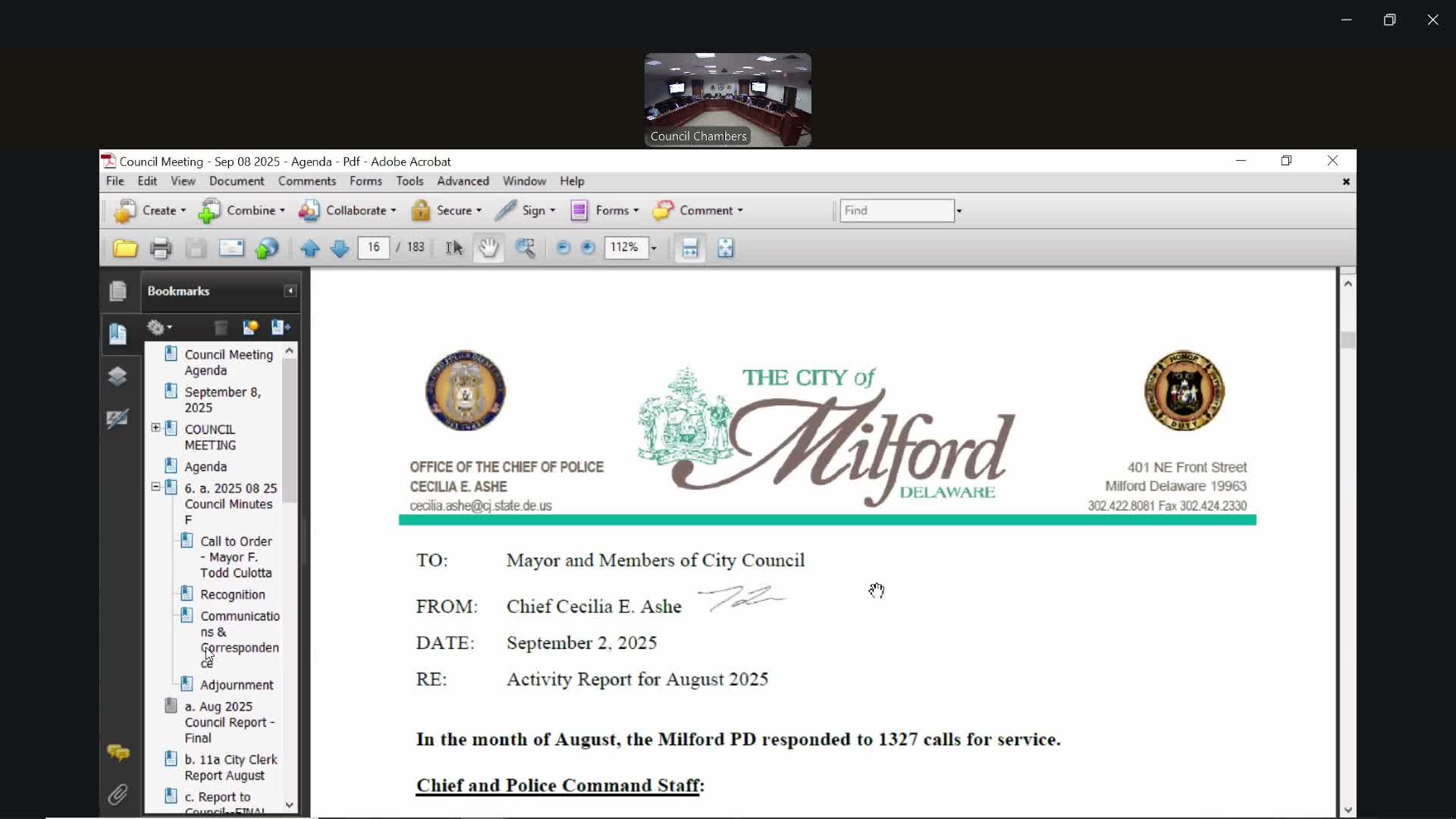 Milford Police Report: 1,327 Calls in August; New Outreach Programs Highlighted