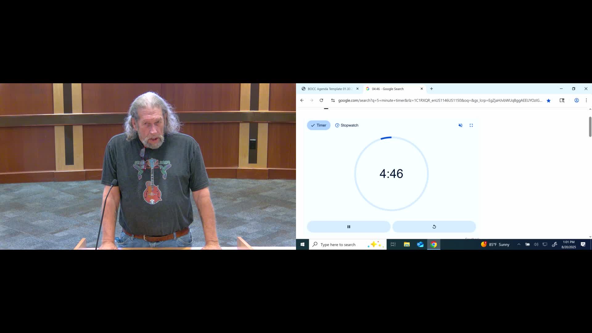 Resident tells commissioners county crews severely damaged windbreak; staff to place work order