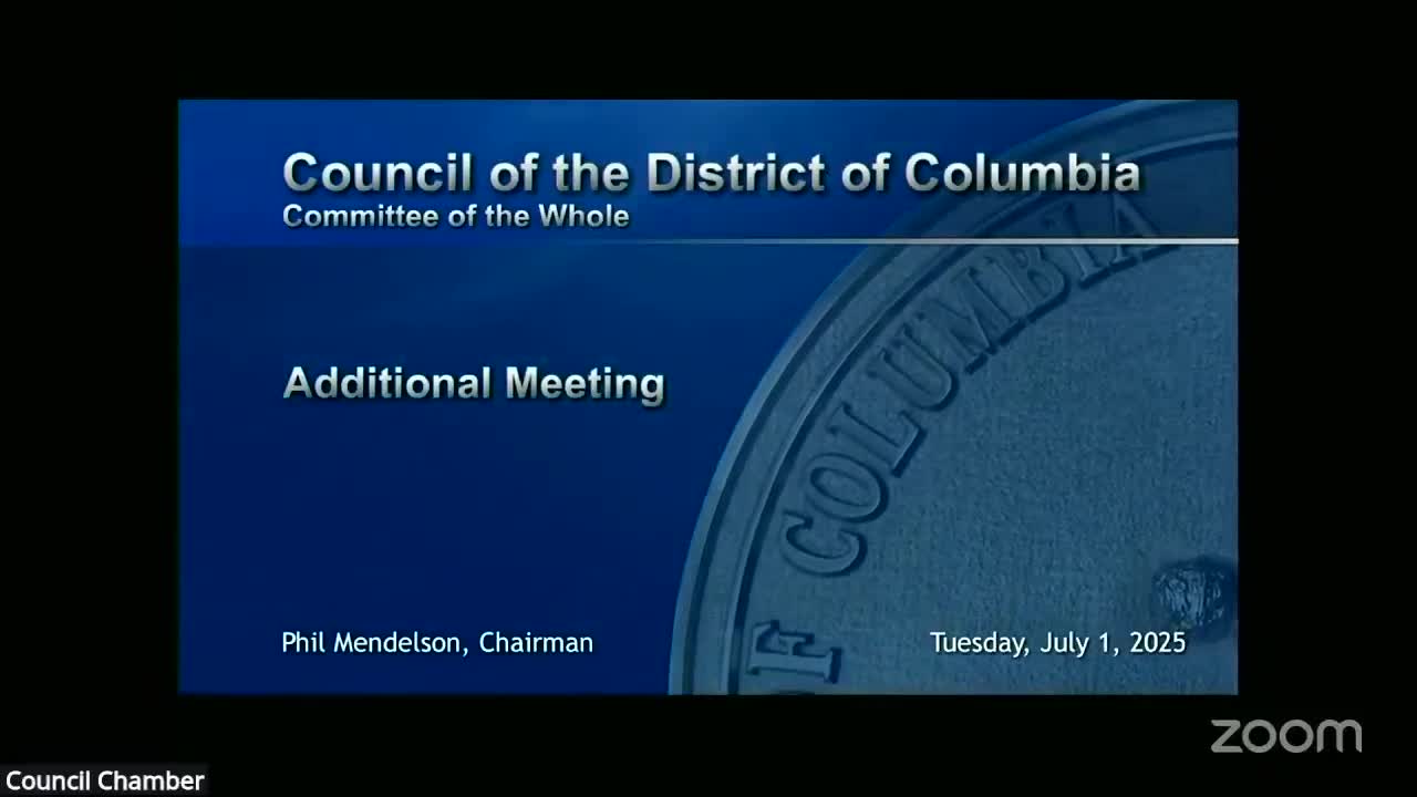 Council advances federal portion of FY2026 budget request, moves measure to consent agenda