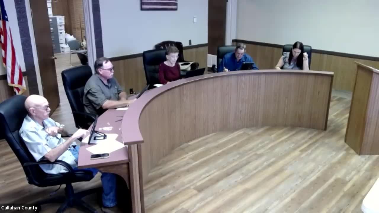 Callahan County senior meal program asks commissioners for $200‑a‑month boost