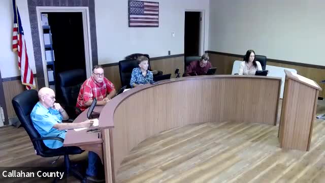 Callahan County Commissioners Approve Consent Agenda, Monthly Komatsu Invoice, Maintain Burn Ban and Approve Law Enforcement Grant Resolution