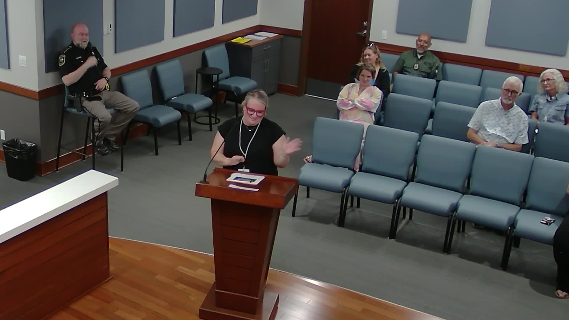 County notes CDBG sewer survey work in Bloomington; approves Lynn Engineering payment