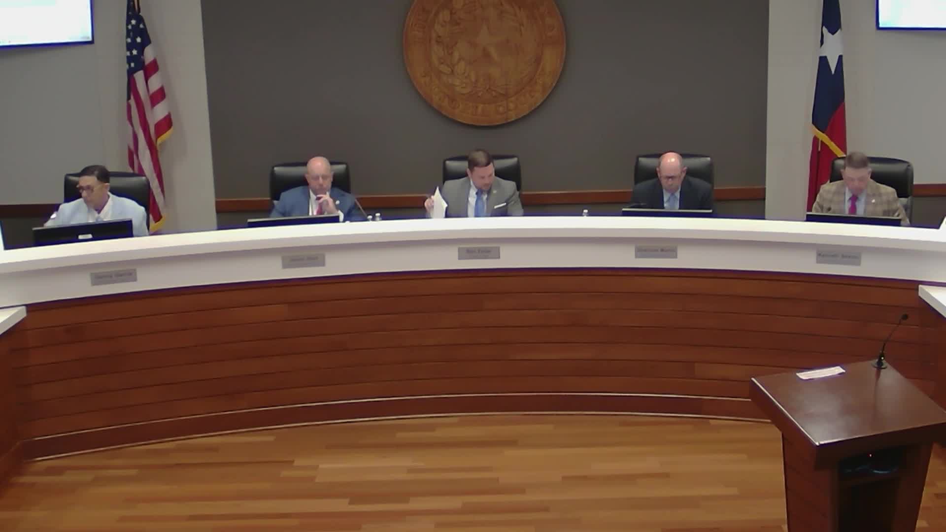 Court receives Phase I environmental site assessments for mental health facility and regional safe room sites