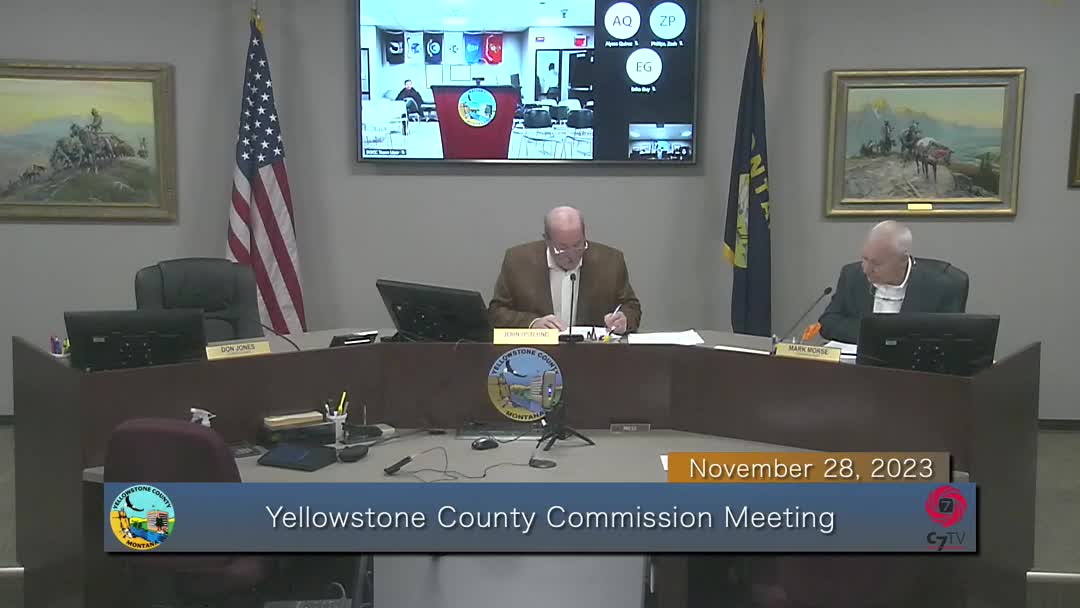 Commissioners Review Proposals for Youth Service Center and Yellowstone Museum Projects