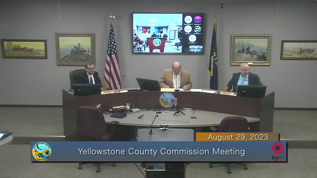 Yellowstone County Commissioners Hold Public Hearings for Fiscal Year 2324 Budget