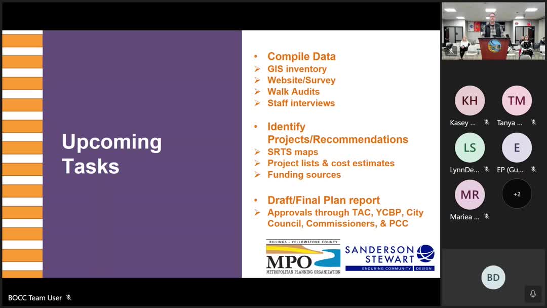 Aaron Presents Safe Routes To School Program Progress And Timeline For Approval