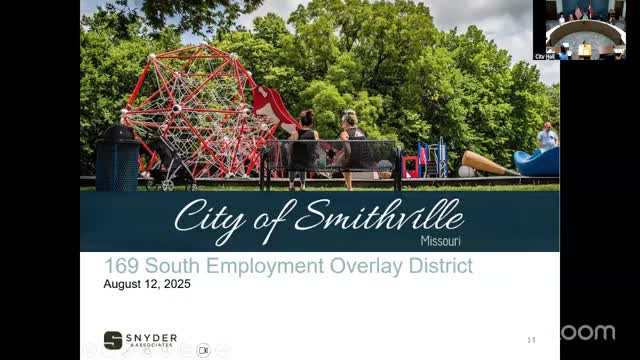 Smithville planning commission reviews draft 169 South Employment Overlay District
