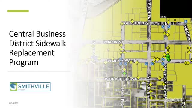 City proposes pilot downtown sidewalk program and asks board to explore a commercial CID