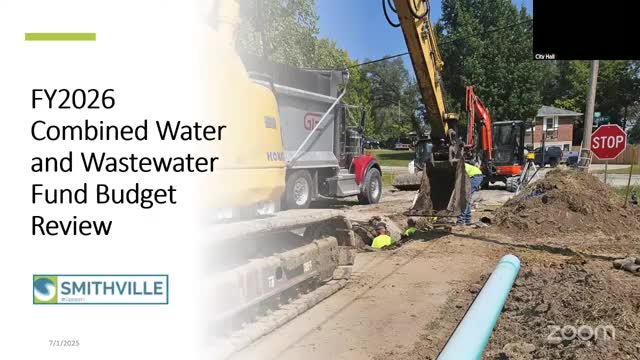 Smithville staff: wastewater plant near capacity, water/wastewater CIP to need external financing