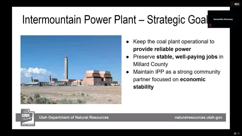 Utah Energy Council oversees IPP acquisition and air permit for coal power units