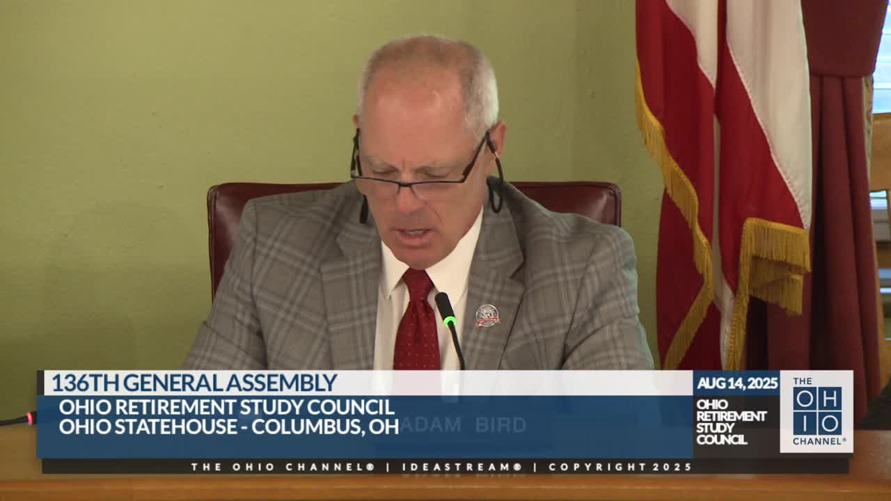 Council names PERS actuary audit subcommittee; rule change lets members combine service for eligibility