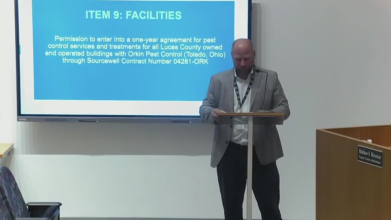 County approves pest-control, parking-lot and window-restoration contracts