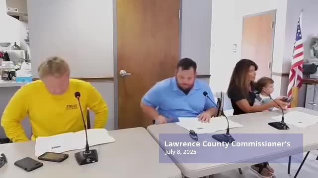 Lawrence County commissioners approve routine permits, appropriations and several hires; refer road vacation petition