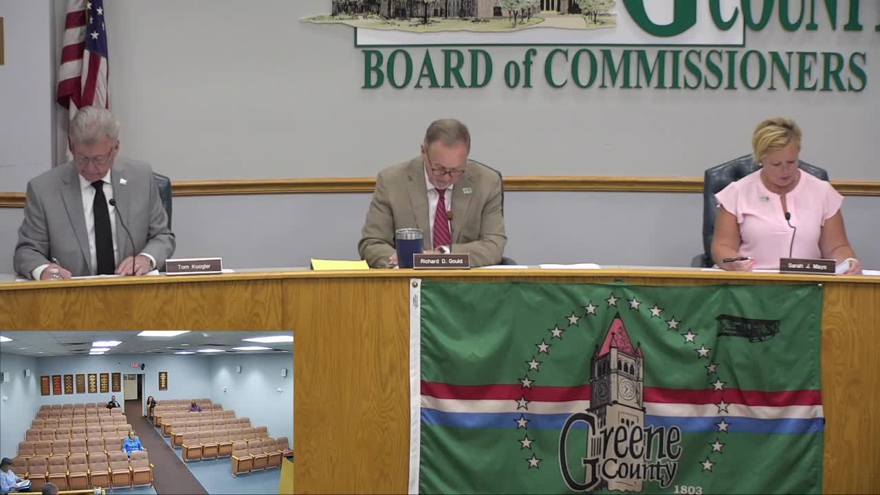 Commissioners reduce Sky Crossing performance bond and approve Hook Road crack-seal projects for Xenia Township