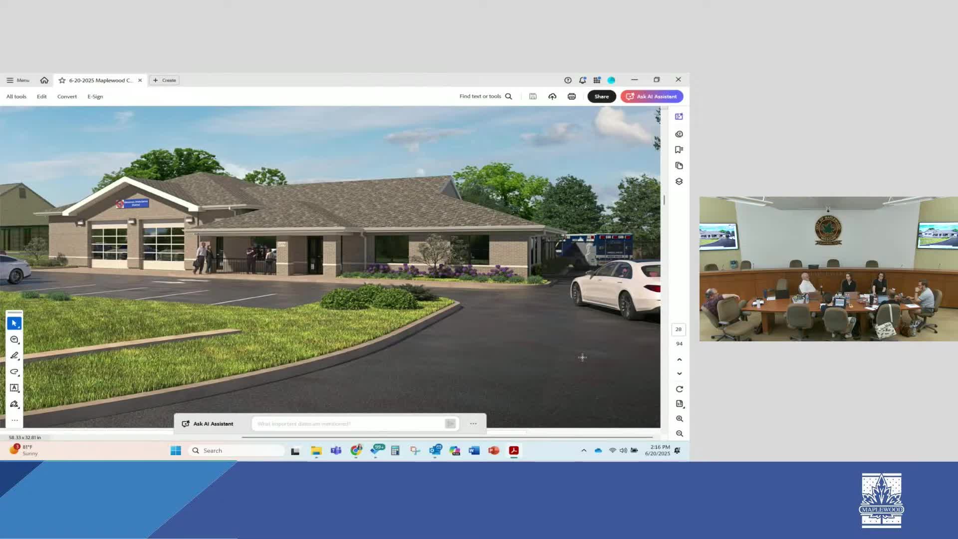 City Managers Discuss Emergency Response Consolidation and Training Space Allocation