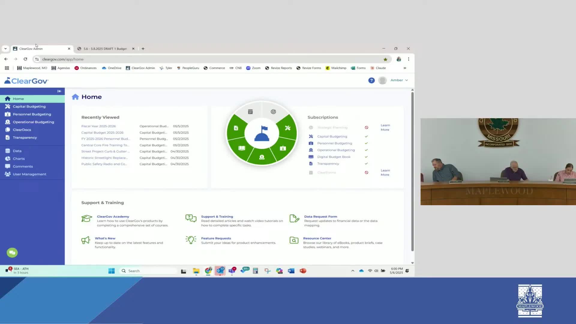 Maplewood City Council Discusses 2025 Budget and Revenue Challenges