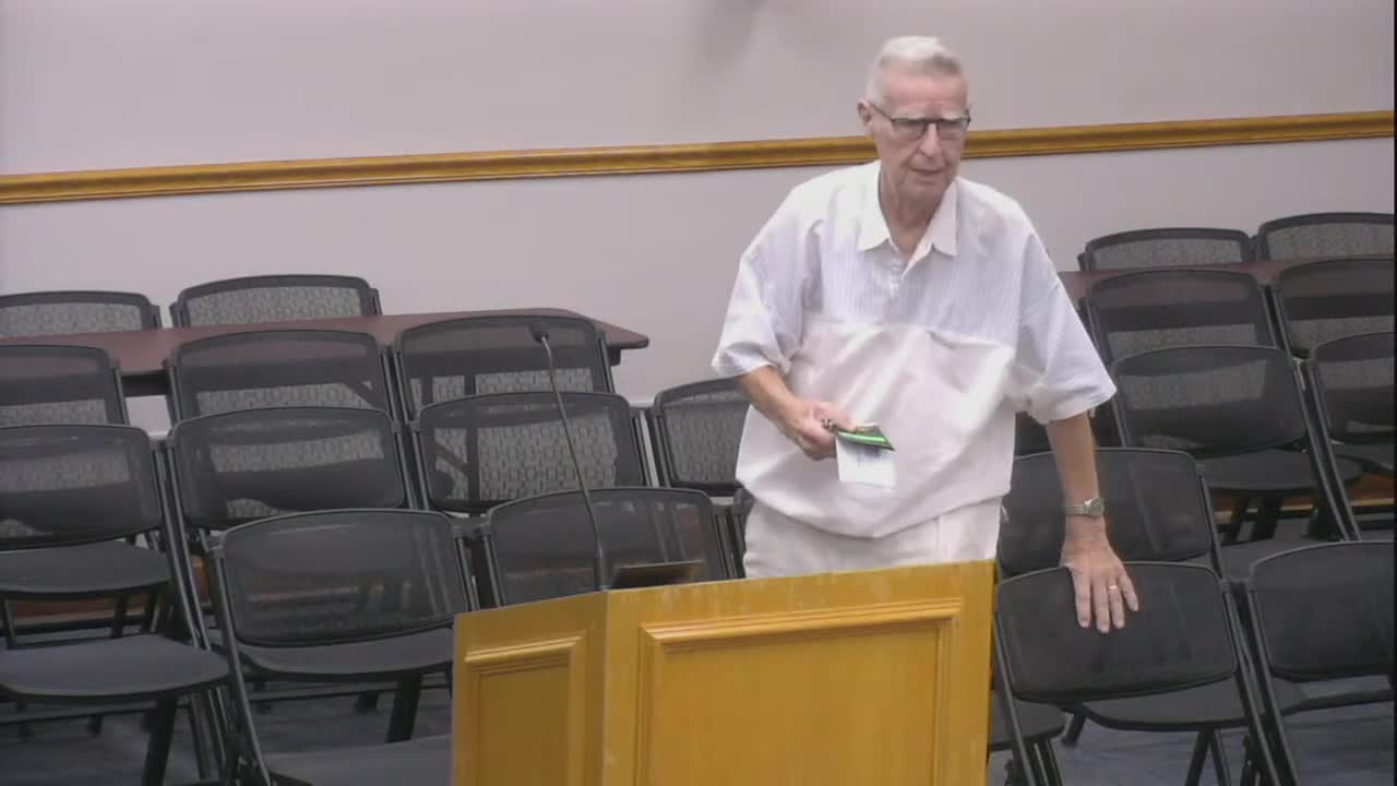 Resident asks about double‑lot subdivisions and occupancy inspections; staff outlines property‑maintenance review