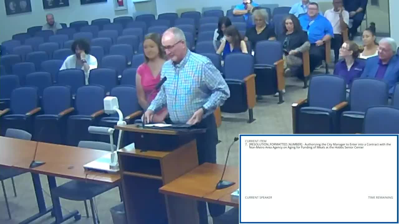 City approves grant contract to fund Hobbs Senior Center meals and transportation