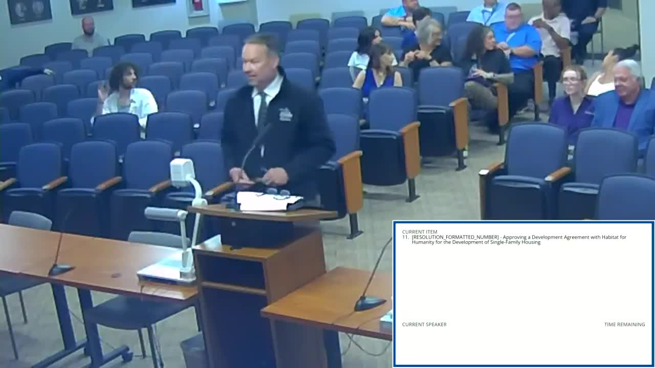 Commission OKs development agreement with Habitat for Humanity for six single‑family homes