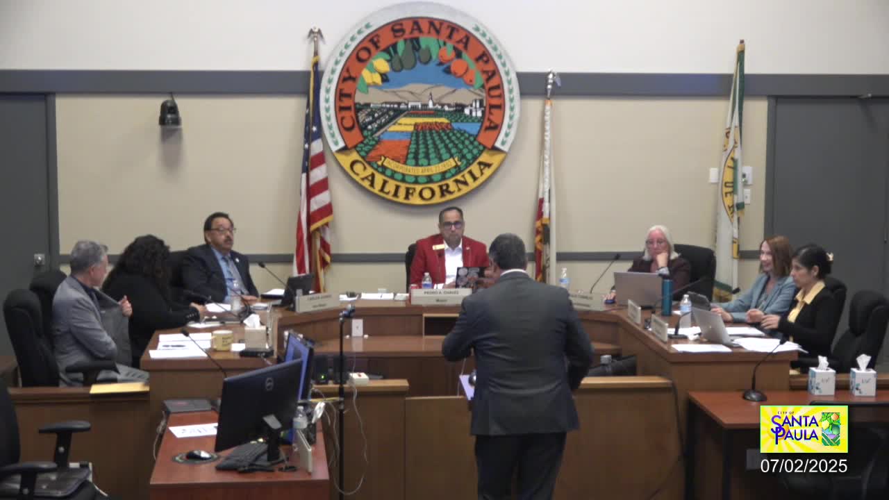 Santa Paula council adopts 2025–27 strategic plan and 2025–27 policy and legislative agenda