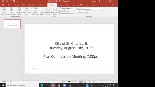 St. Charles Plan Commission elects chair and vice chair; welcomes new commissioner