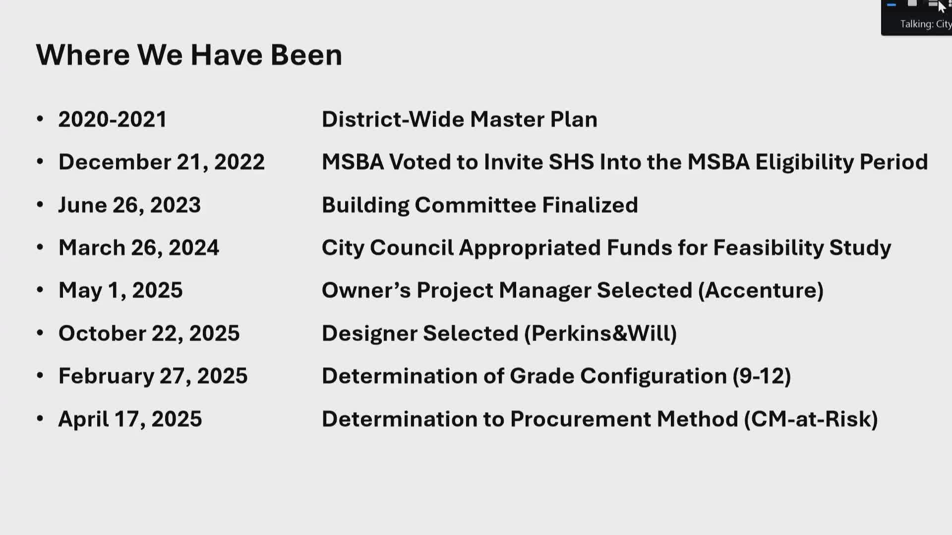 Salem High School Building Committee Discusses Project Labor Agreements and Local Hiring Goals