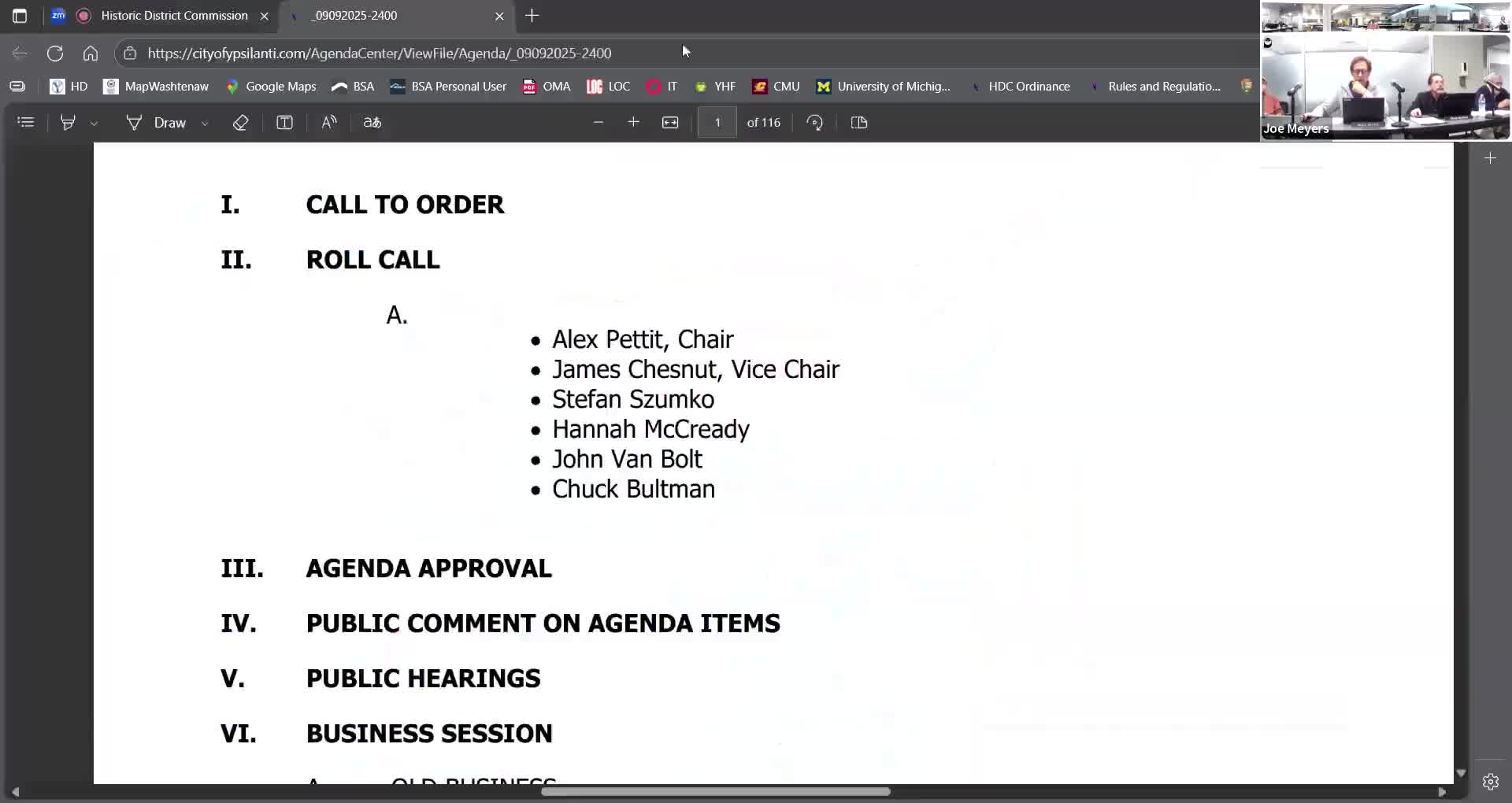 Historic commissioners approve metal roof for garage at 410 Maple with non‑precedent condition