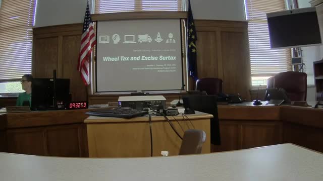 County hears detailed briefing on wheel tax, excise surtax and Community Crossings direct distribution