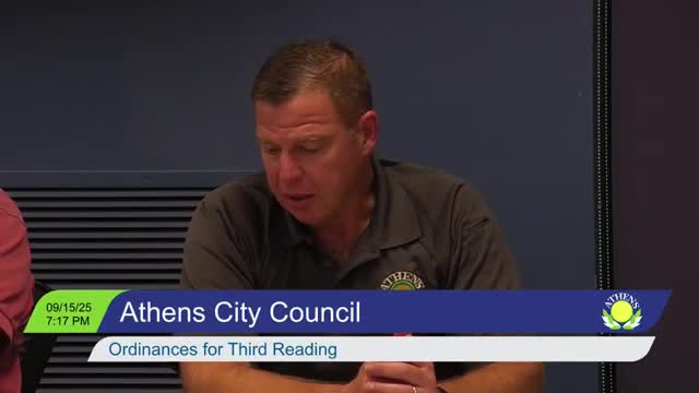 Athens City Council Approves Gender-Neutral Language Ordinance and Opioid Settlement Agreement