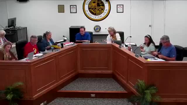 Board holds executive sessions on acquisition and disposal of property; no votes taken