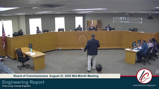 County engineer details road, water and park projects; commissioners approve Pelican Lane waterline and a 45-day construction extension