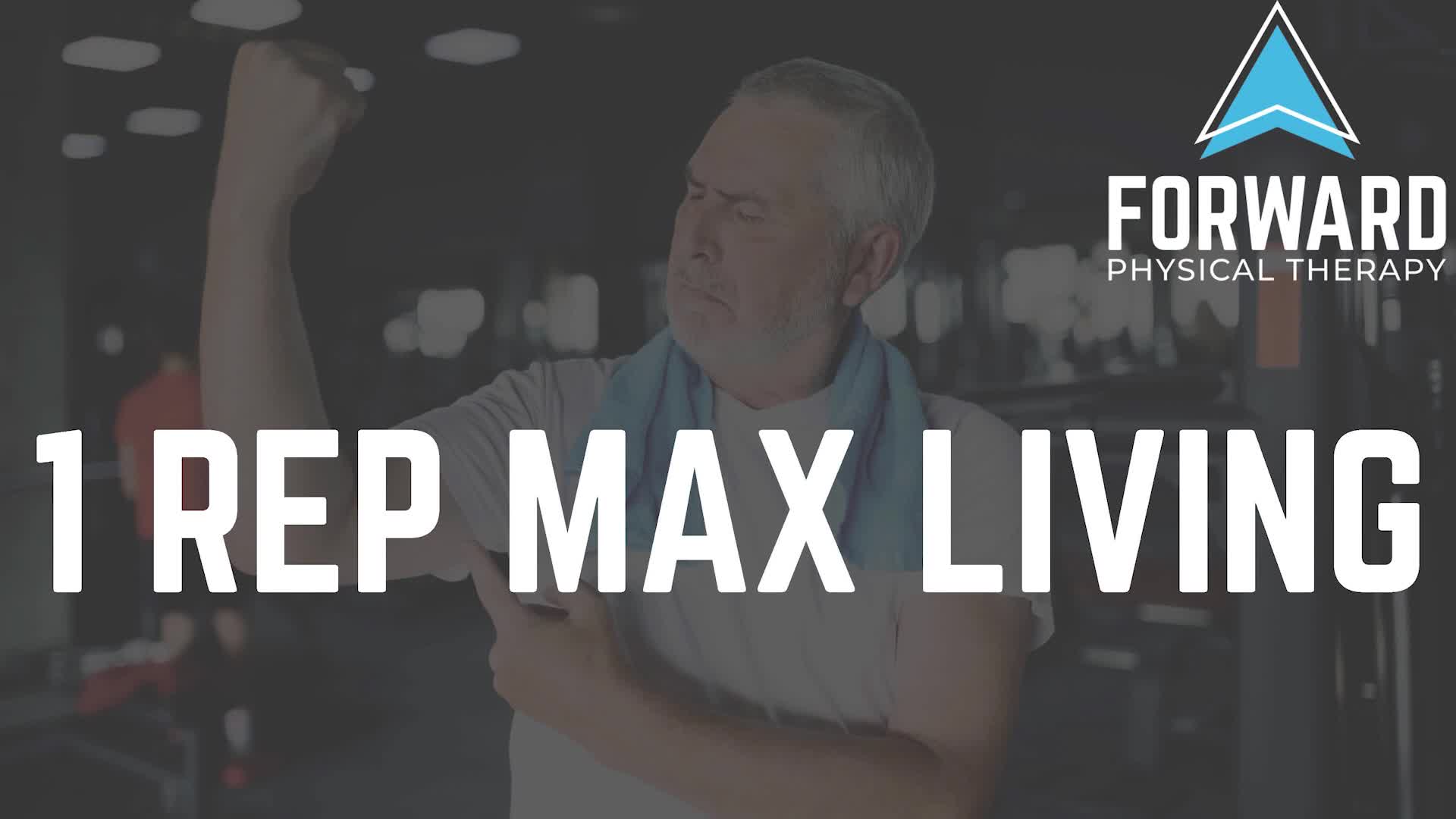 Physical therapists urge older adults to build strength to avoid "1 rep max" living