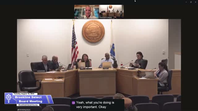 Brookline Select Board assigns town s right of first refusal for 16 William St. to Victory Programs